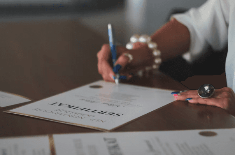 Certification ceremony